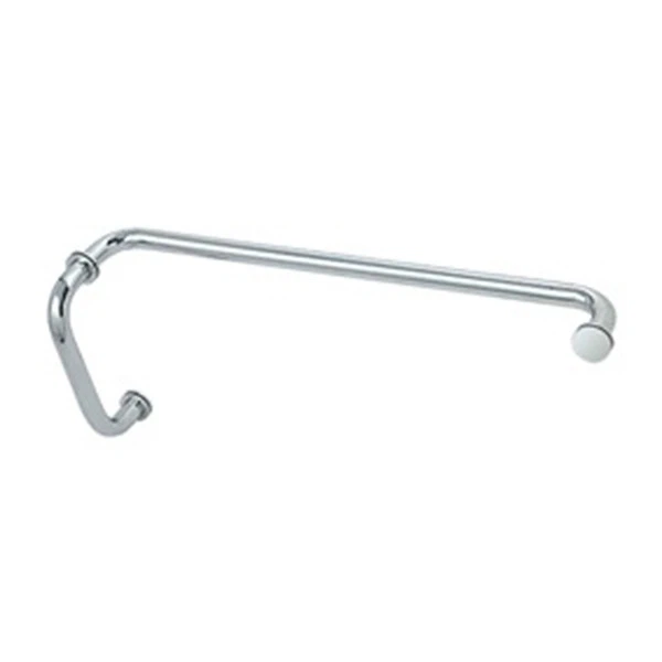 One Fixed One Swing Glass Bathroom Door