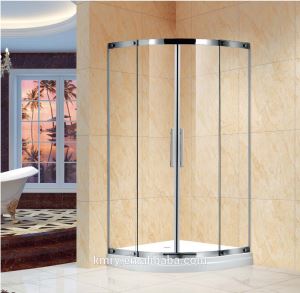 Köşe Girişi Sürgülü Duş Kabanı, Beyaz Akrilik Duş Basında, 38 inç DX 38 inç W KIT (KT5244)